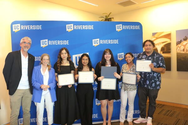 Scholars with certificates