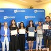 Scholars with certificates